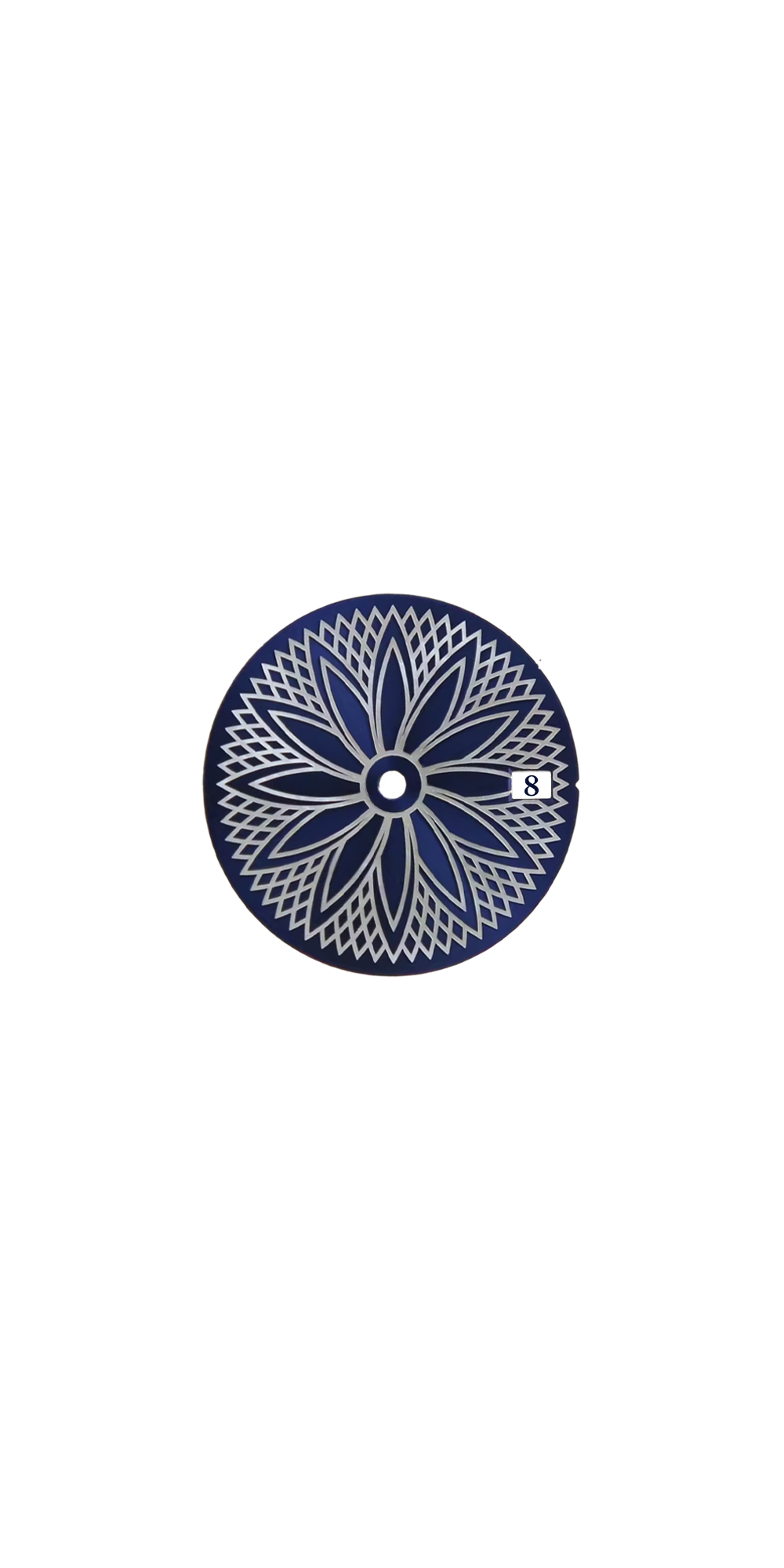 Blue Silver Flower